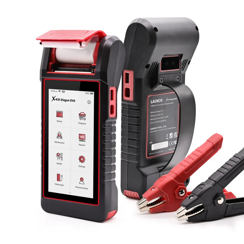 LAUNCH X-431 Diagun EVO OBD2 diagnostic scanner Full systems Diagnosis Battery tester, with ECU coding, 16 reset functions, Active test, Basic setting, Videoscope optional, CAN FD & DoIP Supported