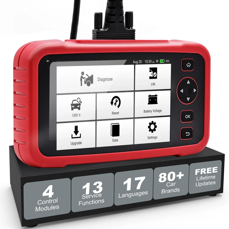 LAUNCH Europe CRP129EVO+ OBD2 Diagnostic Tool, Android-Based with 4 System Diagnosis, 13 Service Functions, Touchscreen, Wi-Fi Updates and Multilingual Support