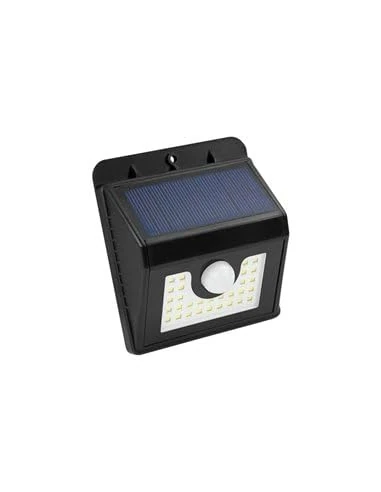 KORPASS Wall Light 30 LED Solar Black Sensor 4 w