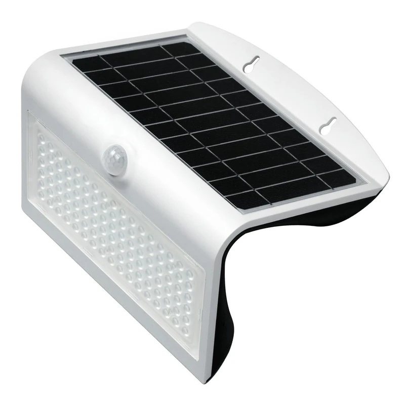 KORPASS White Solar LED Wall Light with Sensor 8 w