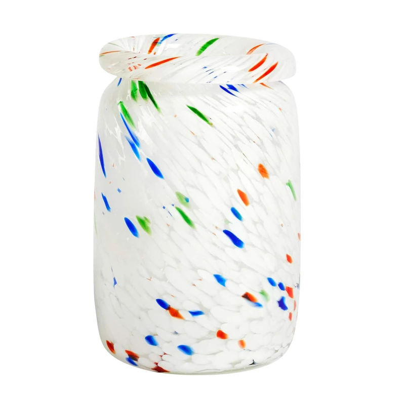 Hay Glass Vase Diameter 14.3 x Height 22.2 cm Multi-Coloured - Image 1