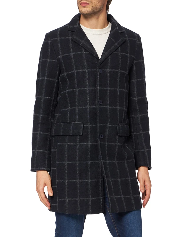 CASUAL FRIDAY Men's Wool Blend Coat, 193923/Navy Blazer, XXXL