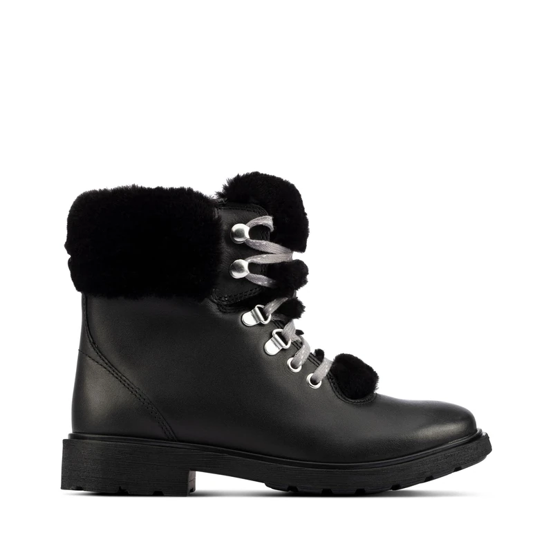 Clarks Astrol Hiker K Snow Boot, Black Leather, 5.5 UK - Image 1