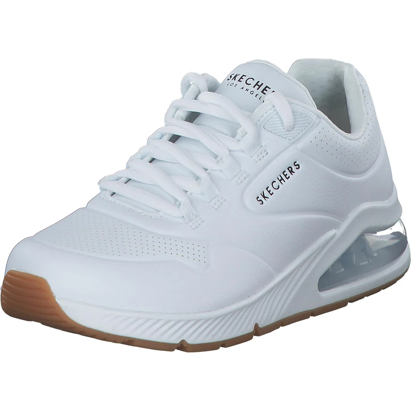 Skechers Women's UNO 2 AIR Around You Sneaker, White Duraleather/Mesh Trim, 6 UK - Image 1