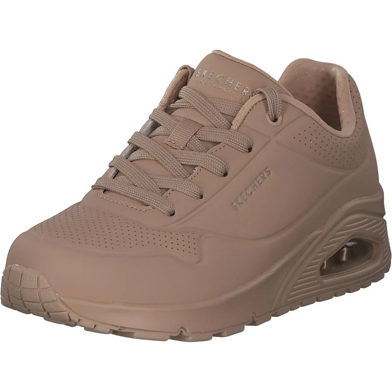 Skechers Women's Uno Stand On Air Trainers, Sand Durabuck/ Mesh, 5 UK