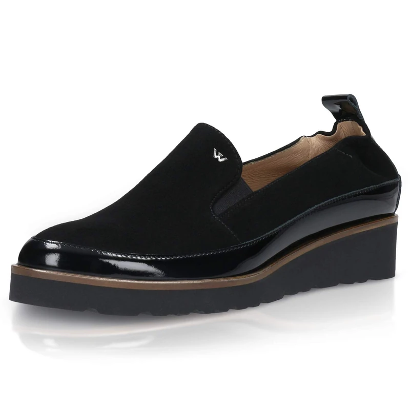 WOJAS Women's 46008 Moccasin, Black, 5 UK