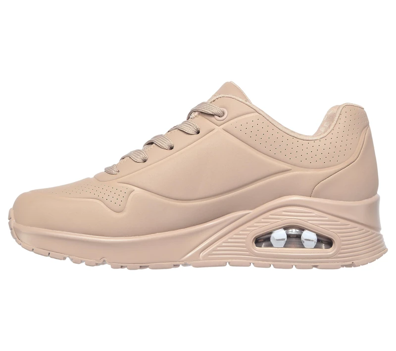 Skechers Women's Uno Stand On Air Trainers, Sand Durabuck/ Mesh, 3.5 UK