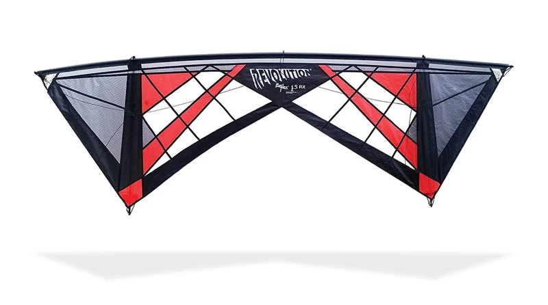 Revolution Kites - 4 Line Kite Reflex 1.5 RX Spiderweb, Red