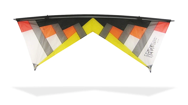 Revolution Kites New York Minute Standard Kite, NYM Hot #3, Yellow/Orange/Black - Image 1