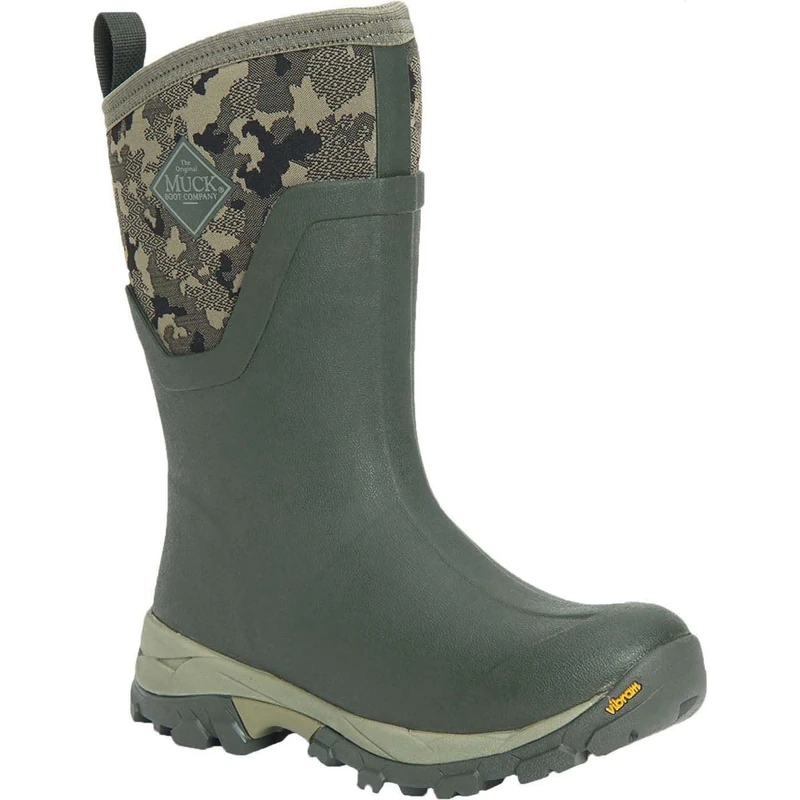Muck Boots Women's Arctic Ice Mid Thermal Waterproof Wellington, Dark Green, 8