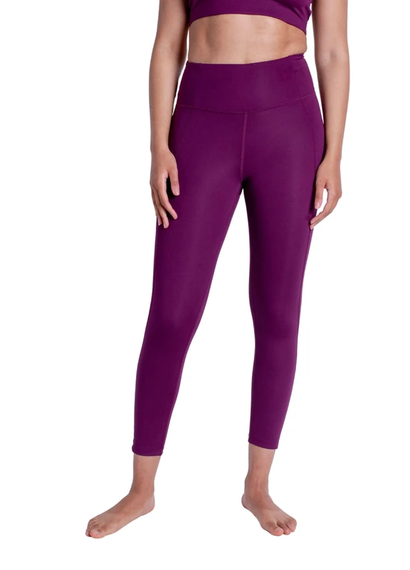 Girlfriend Collective Women's Compressive high-Rise Leggings, 7/8, Plum, XS