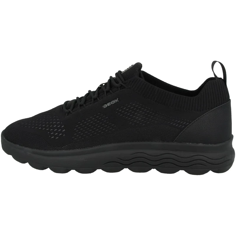 Geox Men's U Spherica Sneakers, Black 100, 9 UK