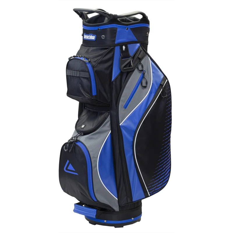 Longridge Deluxe Golf Cart Bag Black/CHAR/BLUE