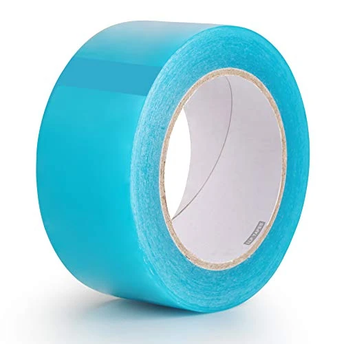 LLPT Window Weather Sealing Tape 2” x 108 Ft Strong Adhesive Residue Free Ultra High Performance Weather Resistant Tape for Window Draft Isolation Surface Protection Clear Blue (WWB208)