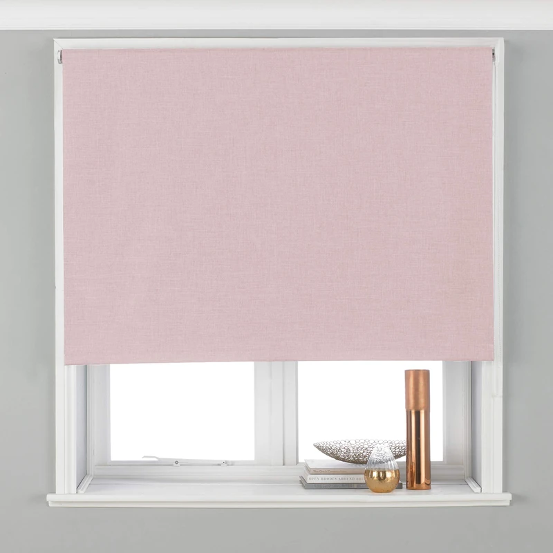 Riva Home Twilight Roller Blind, Blush, 153 x 162cm