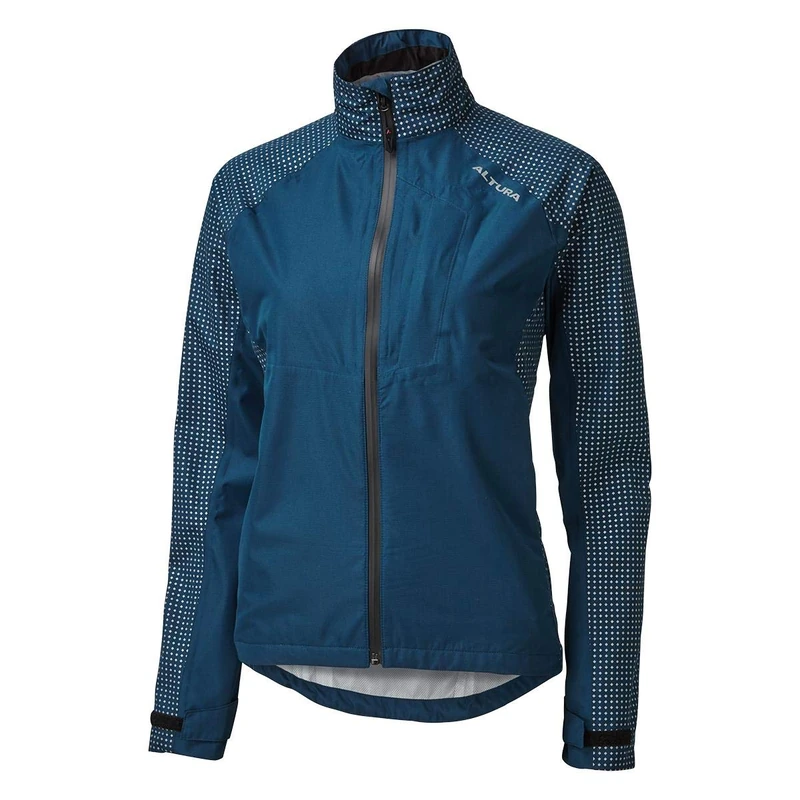Altura Nightvision Storm Women's Waterproof Cycling Jacket with Reflective Technology - Navy - UK Size 10