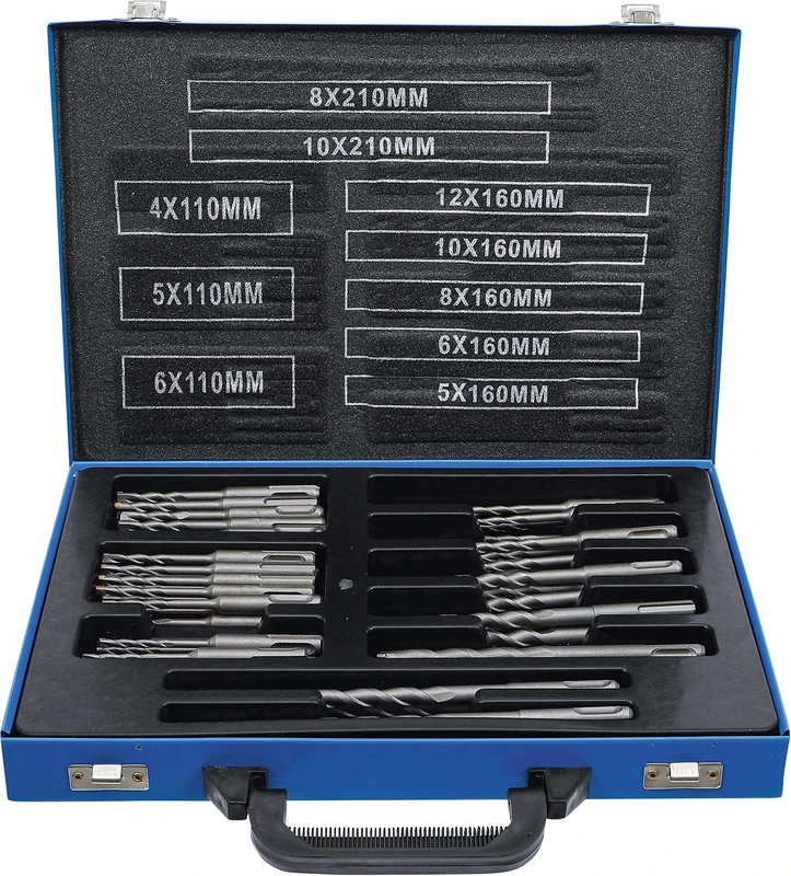 BGS 7894 | Hammer Drill Set | SDS shaft | carbide tipped | 4 - 12 mm | 56 pcs.