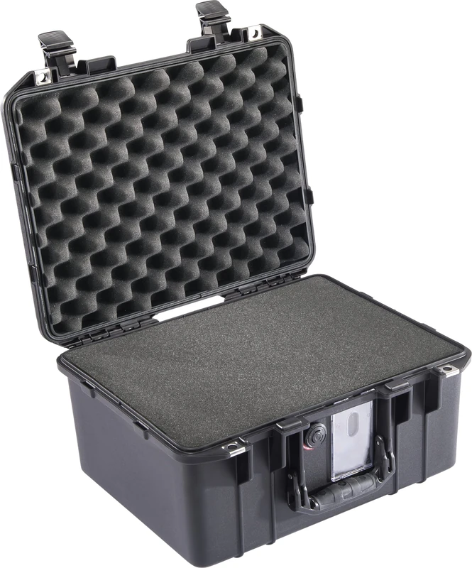 Peli 1507 Air Lightweight Protective Case for Sensitive Optical and Photography Equipment, Watertight and Dustproof, 24L Capacity, with Customisable Foam, Colour: Black