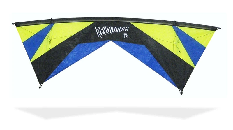 Revolution Kites Experience Reflex Kite - Lime Blue Black