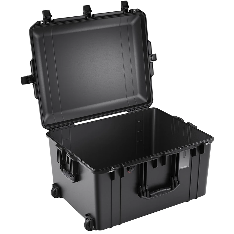 Peli 1637 Air Lightweight Travel Case for Camera and Drone Equipment, Waterproof and Dustproof, 89L Volume, Foam Insert, Black