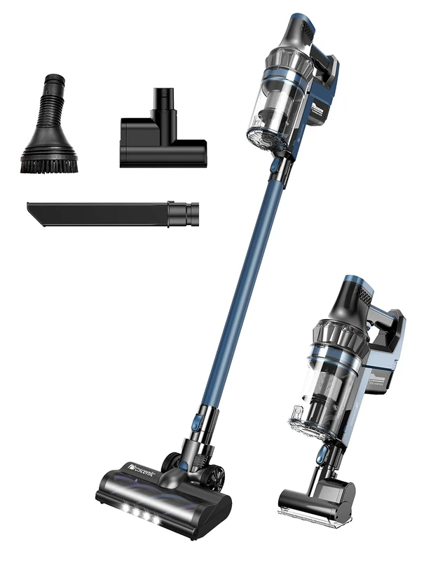 Proscenic P10 Pro Cordless Vacuum Cleaner, Anti-tangle Technology, 4 in 1 Hoover with Powerful 26 Kpa Suction, 3 Adjustable Modes, LED Touch Screen, Removable Battery, 52 mins Run Time