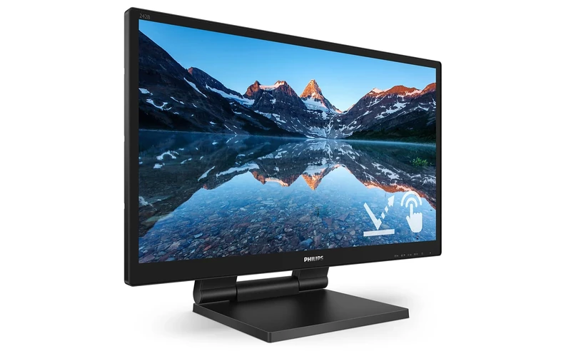 Philips 242B9TL - 24 inch FHD Touch Monitor, 60Hz, 1ms, TN, Speakers, Height Adjust (1920 x 1080, 250 cd/m² HDMI / DVI / VGA / DP/USB 3.1)
