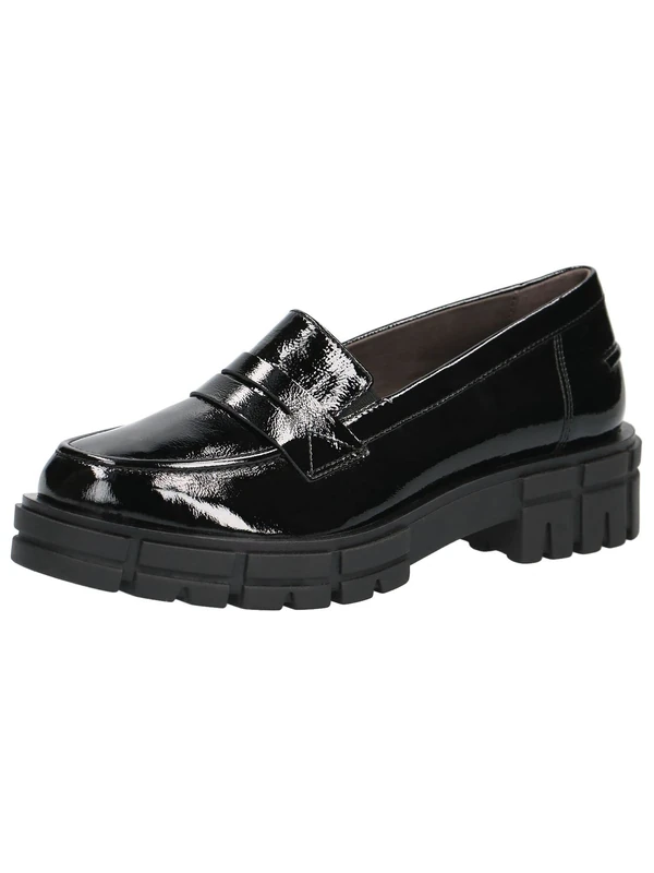 CAPRICE Women's 9-9-24753-29 Moccasin, Black Naplak, 6.5 UK