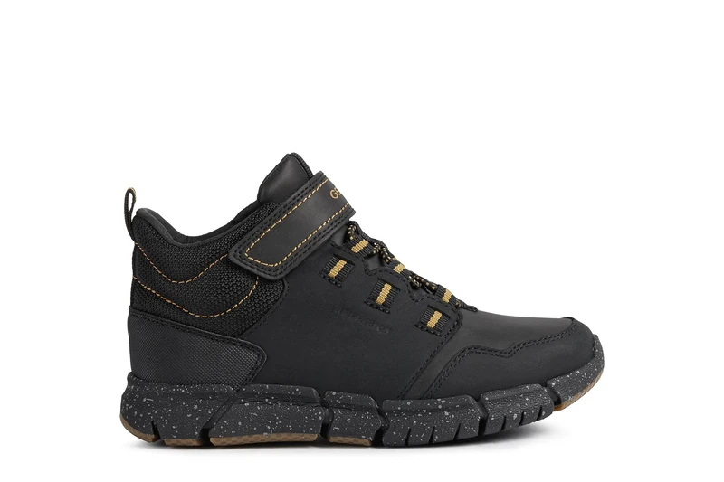 Geox Mens J Flexyper Boy Abx Ankle Boots, Black Dk Yellow, 12.5 UK