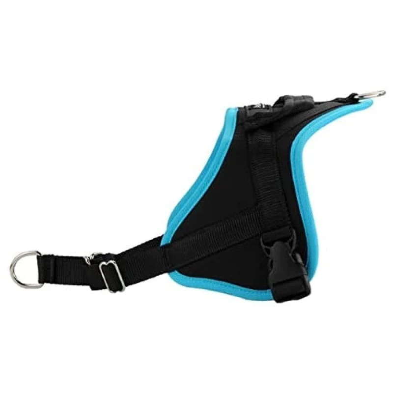 ANIMALIN Classic Dog Harness | Anti-Pull | with Control Handle | Multifunctional | Made in Europe | Blue | Size S