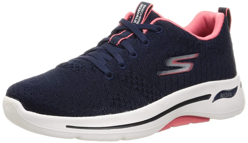 Skechers Women's Go Walk Arch Fit Unify Sneaker, Multicolour, Navy Coral*6.5 UK