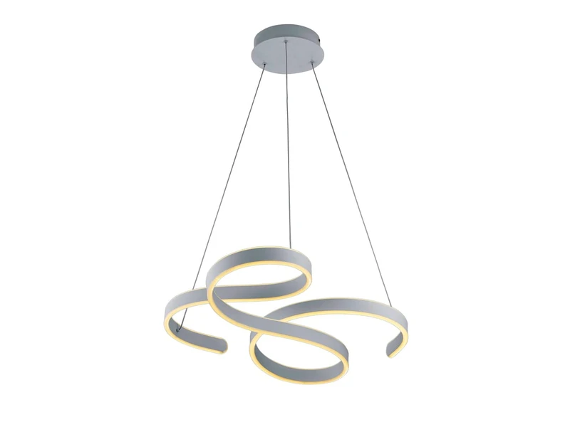 Trio Leuchten Francis 371310131 LED Pendant Light Matt White Metal Includes 52 Watt LED Switch Dimmer