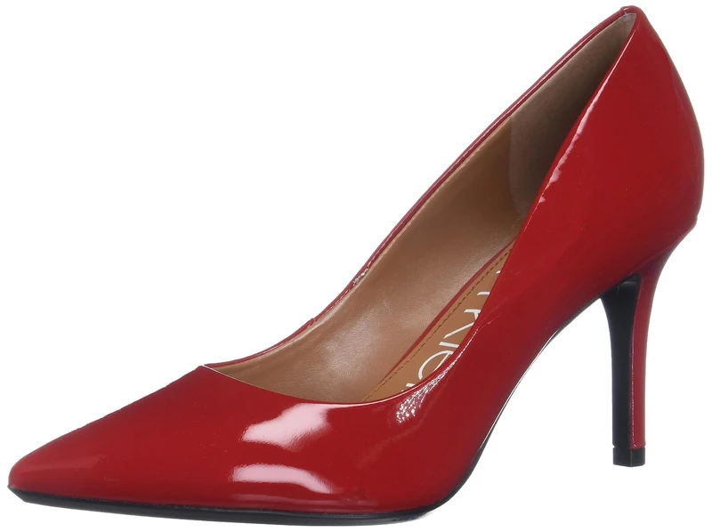Calvin Klein Women's Gayle Pump, Crimson Red, 10