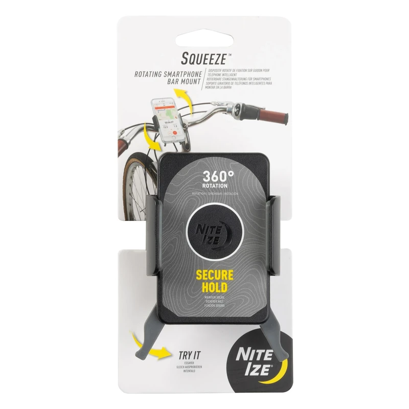 Squeeze Rotating Smartphone Bar Mount - Image 1