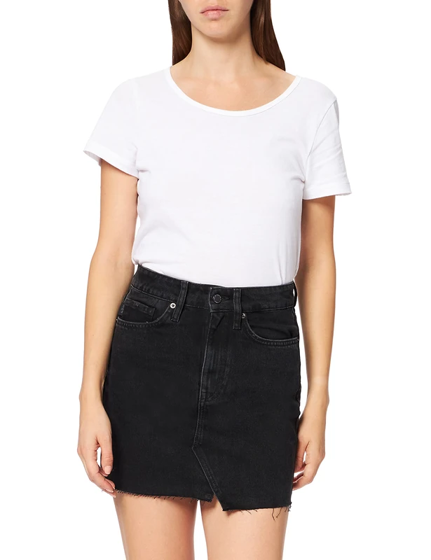 Superdry Women's Denim MINI Skirt Skirt, Jessy Black Vintage, W27