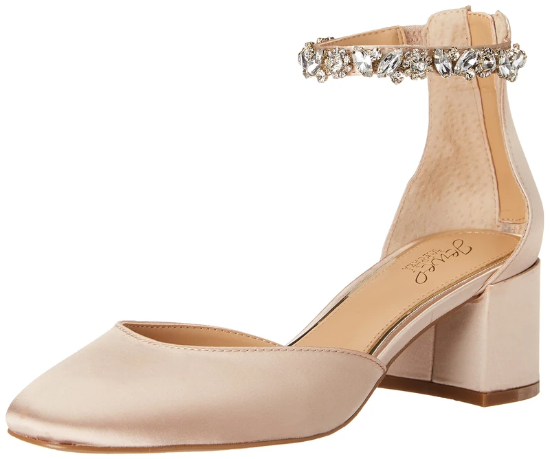 Jewel Badgley Mischka Women's Cathleen Pump, Champagne, 6.5 UK