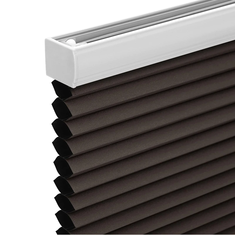 Changshade Cordless Cellular Shades,Blackout Honeycomb Shades for Windows,Pull Down Pleated Blinds,Easy to Install for Indoor Windows and French Doors,Taupe(Blackout),36" w x 72" h