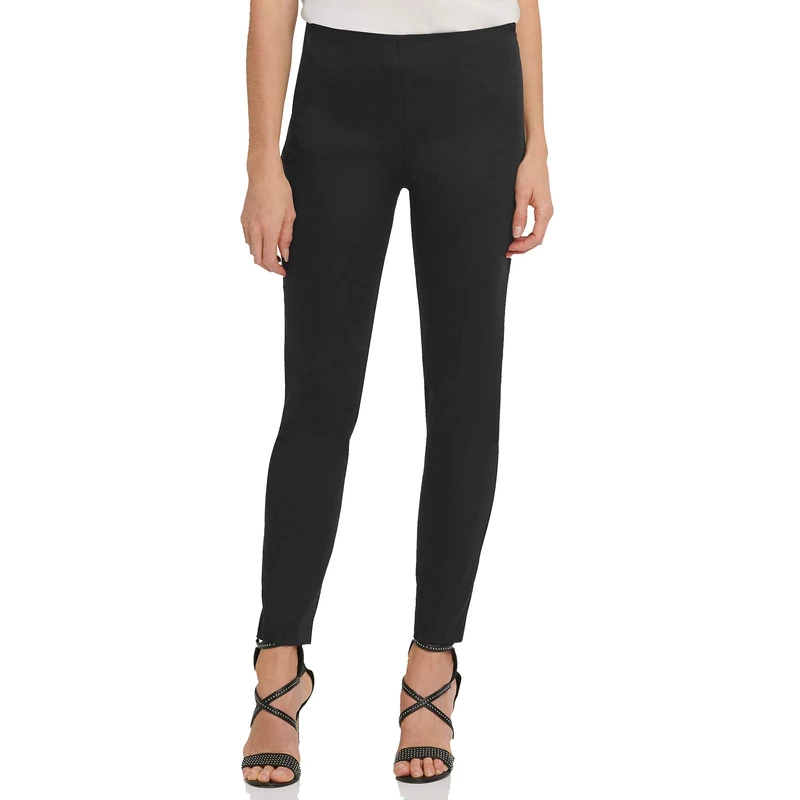 DKNY Women's Casual Legging Stretch Pant, Black, XS
