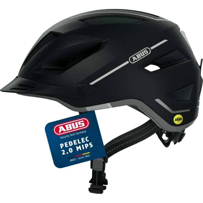 ABUS Pedelec 2.0 MIPS city helmet - bike helmet with rear light, peak, rain cover and MIPS impact protection - for men and women - Image 1