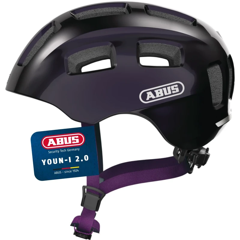 ABUS Youn-I 2.0 bike helmet - with light for children, teenagers and young adults - for girls and boys