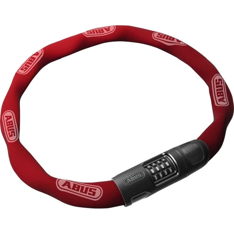 ABUS chain lock 8808C - sturdy combination lock made of specially hardened steel - easy-to-read numbers with cover - security level 9