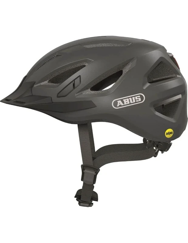 ABUS Urban-I 3.0 MIPS city helmet - bike helmet with impact protection, rear light, visor and magnetic fastener - for men and women