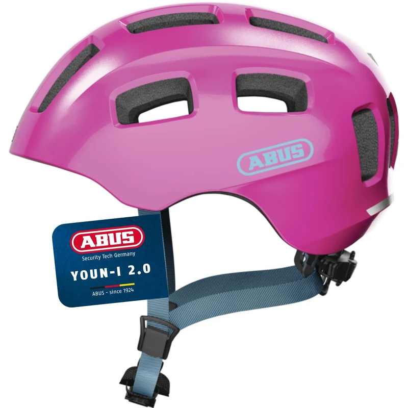 ABUS Youn-I 2.0 bike helmet - with light for children, teenagers and young adults - for girls and boys
