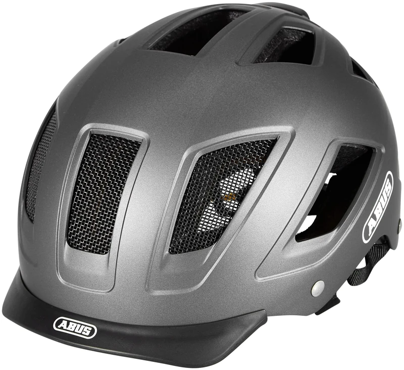 ABUS Hyban 2.0 MIPS city helmet - bike helmet with rear light, ABS hard shell, impact protection - for men and women