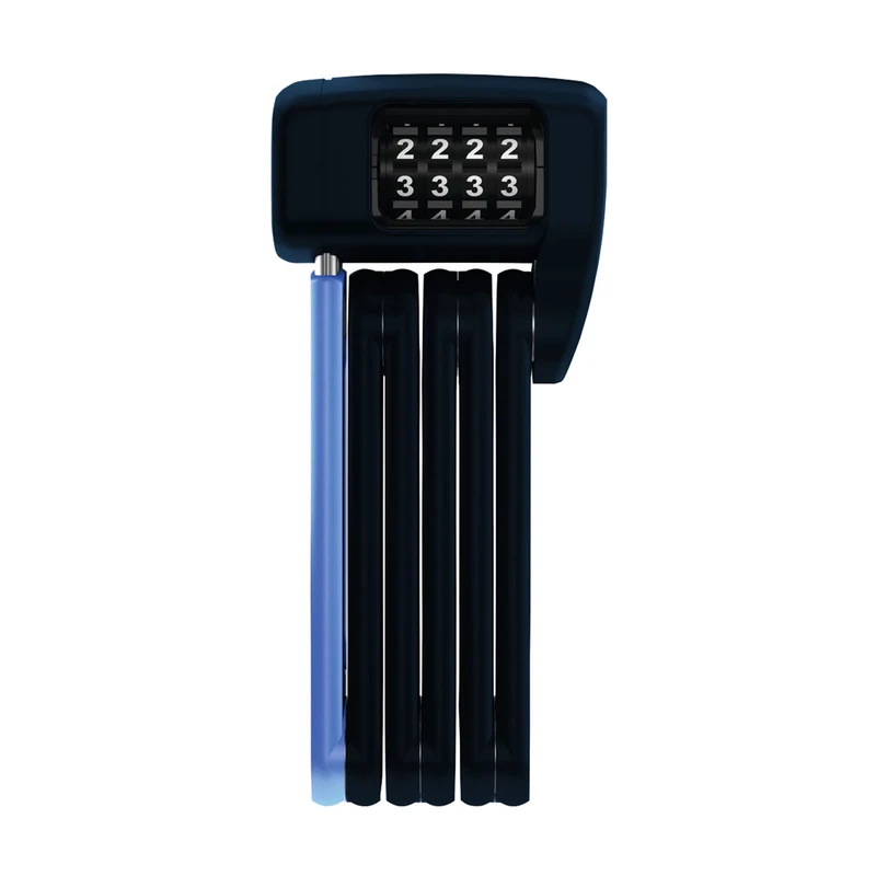 ABUS Bordo Lite 6055C folding lock - with combination code - Extra-light combination lock made of special steel - security level 7-60 cm - black/blue