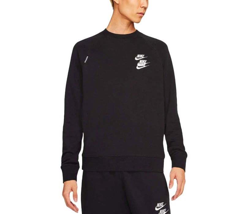 Nike DD0882-010 M NSW FT CRW WTOUR Sweatshirt Mens Black 2XL