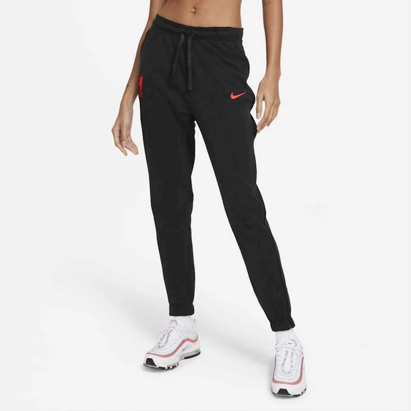 Nike CZ3132-032 LFC W NK Dry Pant KPZ Pants Womens Black Heather/Black/(Laser Crimson) (no Sponsor) XS