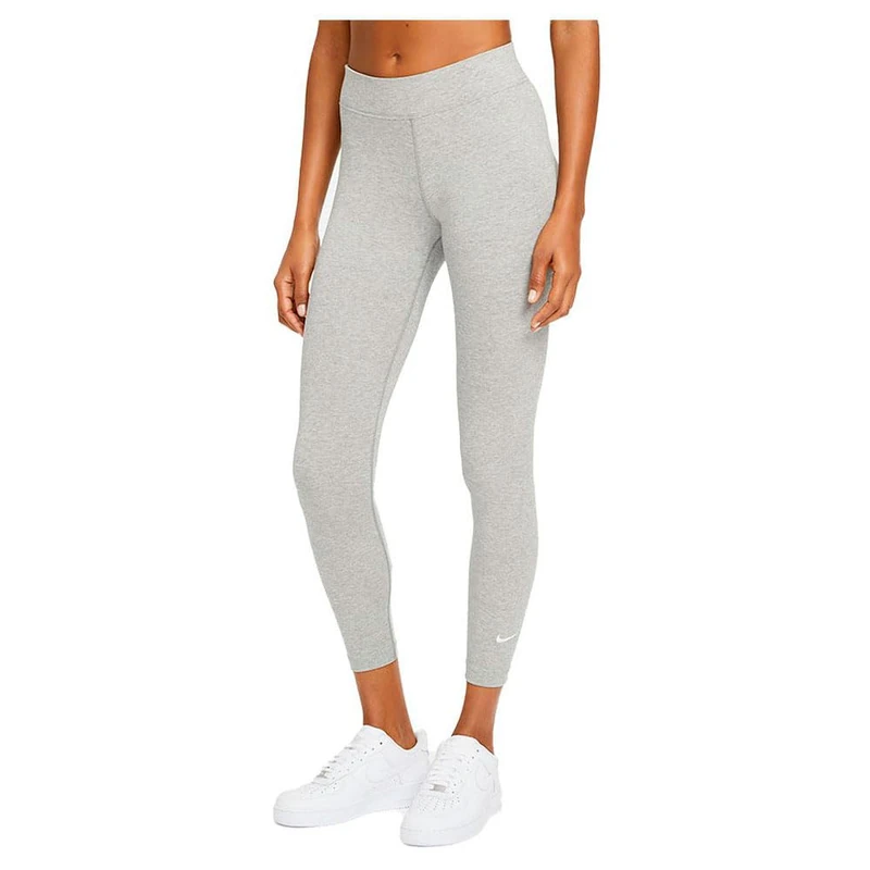 Nike CZ8532-063 W NSW ESSNTL LGGNG 7/8 LBR MR Leggings Womens dk Grey Heather/(White) L