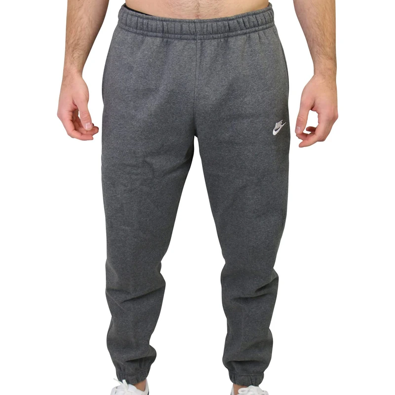 NIKE Men's M Nsw Club Cf Bb Pants, Charcoal Heathr/Anthracite/(White), 3XL UK