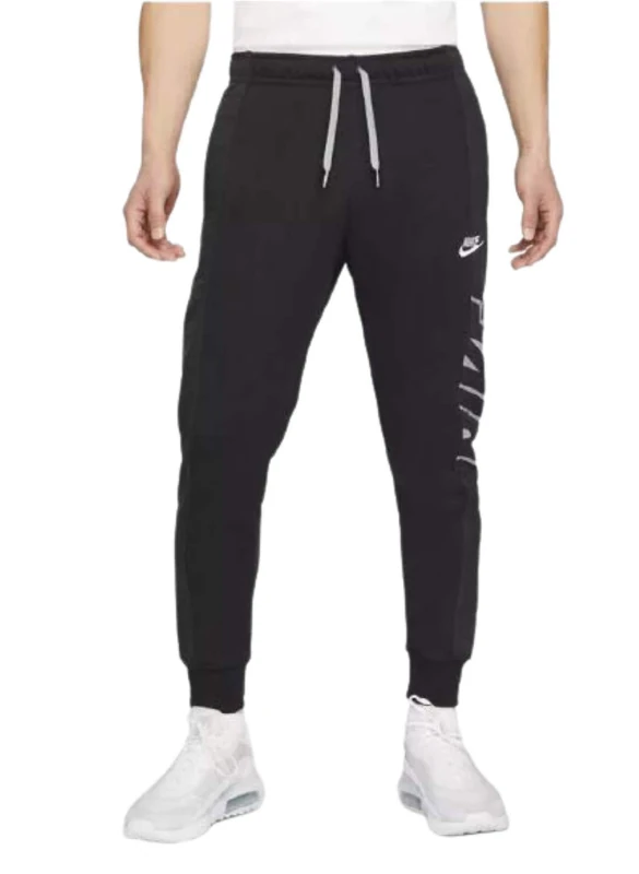 Nike CZ9942-010 M NSW CE FT JGGR SNL ++ Pants Mens Black/Black/Particle Grey/(White) S