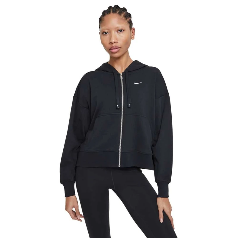 Nike DA0378-010 W NK DRY GET FIT FLC GRX FZ Sweat womens black/(white) S